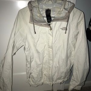 White North Face Rain Jacket